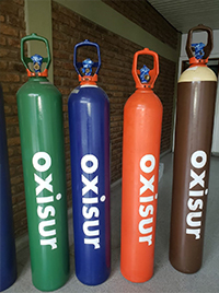 Cilindros para gases comprimidos.